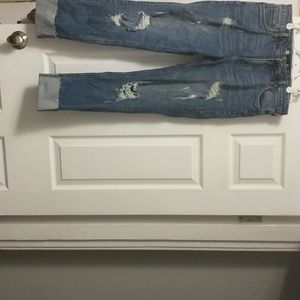 Kut From The Kloth Distress Cuff Raw Hem Jeans